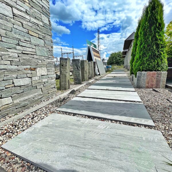 Kamień Naturalny Na Taras Duże Płyty Szary Kandla Grey 120x60x2