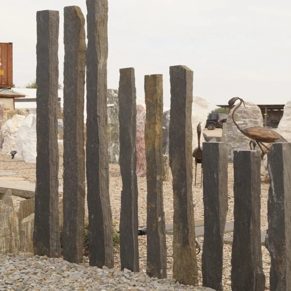 Palisada kamienna ogrodowa Bazaltowa 2m.