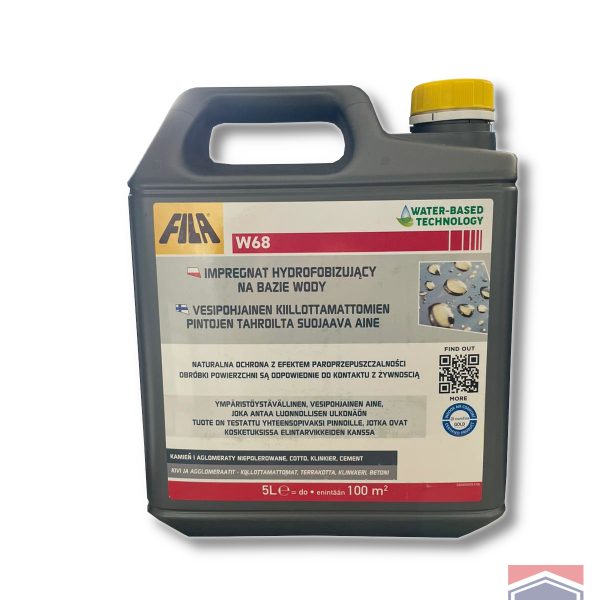 FILA W68 (opak. 5L) - impregnat z efektem naturalnym, ochrona przed wodą i plamami