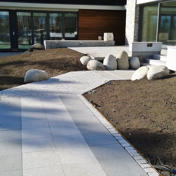 Płyty Kamienne Tarasowe Szary Granit G603 150x60x3 Antypoślizgowy