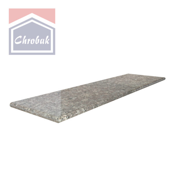 Parapet Granitowy Królewski Brąz Polerowany Profil Półwałek gr.2 cm