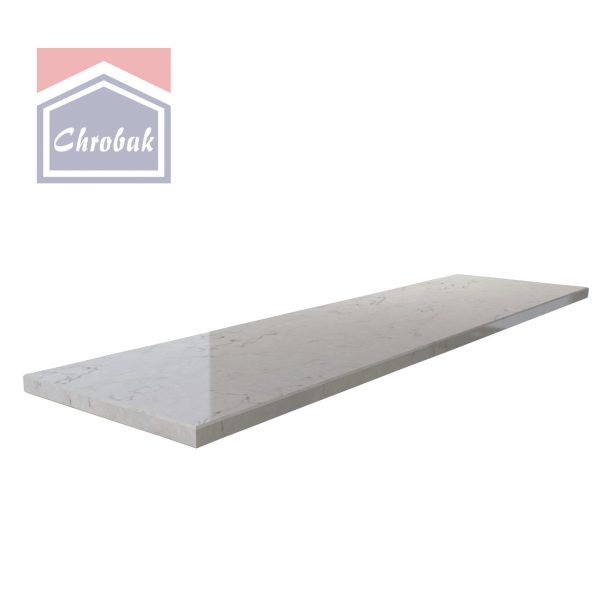 Parapet Konglomerat Kwarcowy Polerowany Snowy Ibiza 2 cm