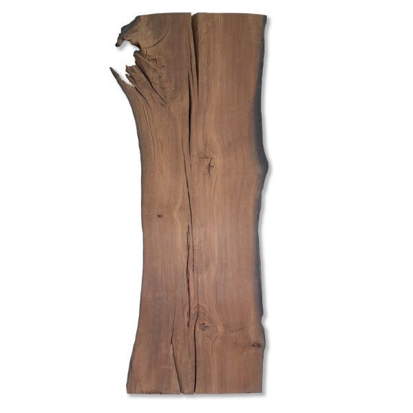 Blat z czarnego dębu monolit – naturalne krawędzie