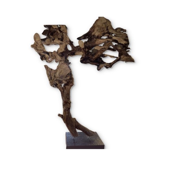 Rzeźba Drewniana Na Granitowej Podstawie